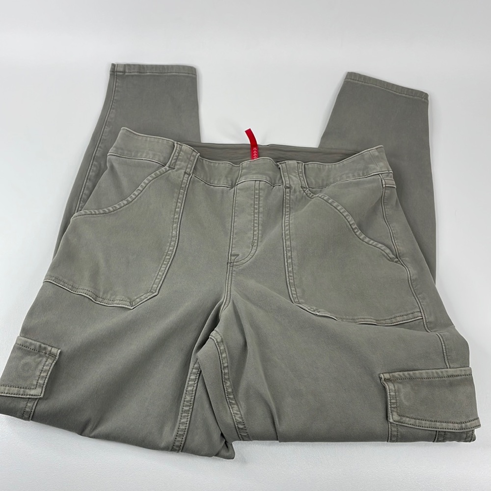 SPANX Olive Cargo Skinny Pants